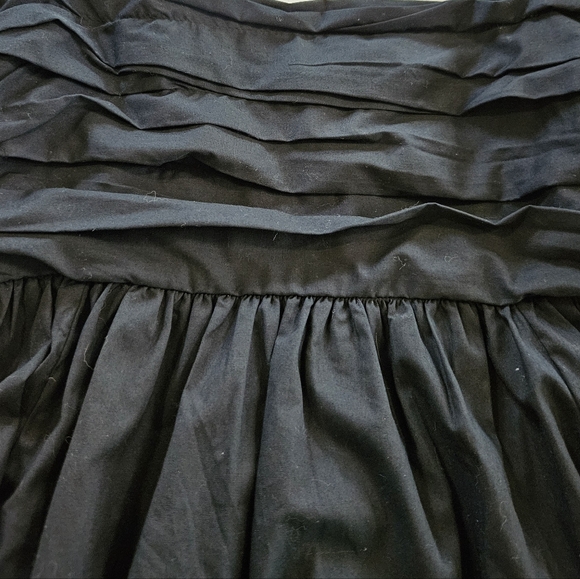 Abercrombie & Fitch Emerson Puff Sleeve Square Neck Flared Mini Dress in Black M - Picture 11 of 11